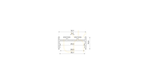 LED-Profil LUMINES Typ aria silber eloxiert 1 m small 1