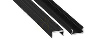 LED-Profil LUMINES Typ Atom schwarz lackiert 1 m small 0