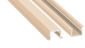 LUMINES axin LED-Einbauprofil Hellelfenbein RAL 1015, 2,02 m small 0