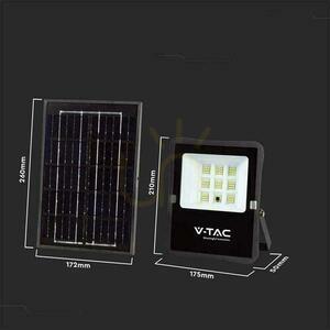 V-TAC 6W Solar LED Projektor Fernsteuerung, AUTO, Timer IP65 VT-55050 4000K 400lm small 2
