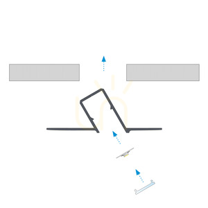 LED-Einputzprofil LUMINES SONO, silber eloxiert, 2,02 m small 6