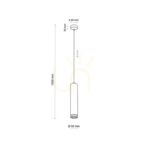 Jet Black Pendelleuchte 1 Xgu10 small 6