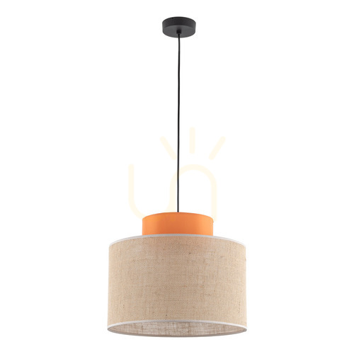 Prüfen Duo Jute Orange Pendelleuchte 1