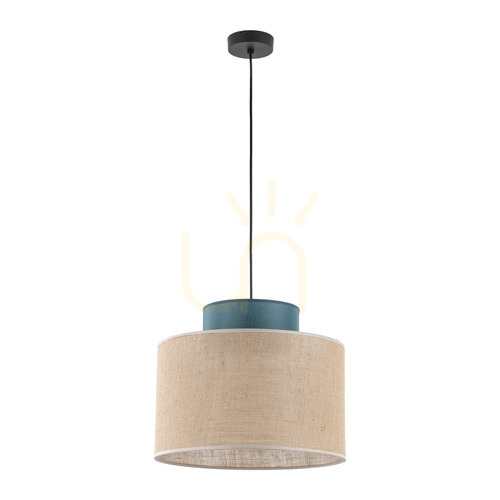 Prüfen Duo Jute Grün Pendelleuchte 1