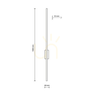 Flash Wood Pine Wandleuchte 1 Led L small 4
