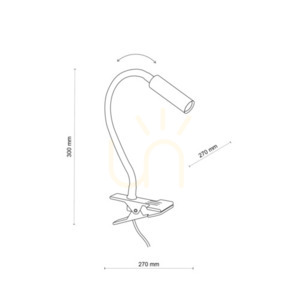 Lagos Black Clip Wandleuchte 1 small 5