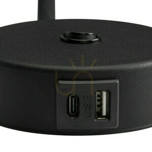 Lagos Schwarz Wandleuchte 1 Usb small 2