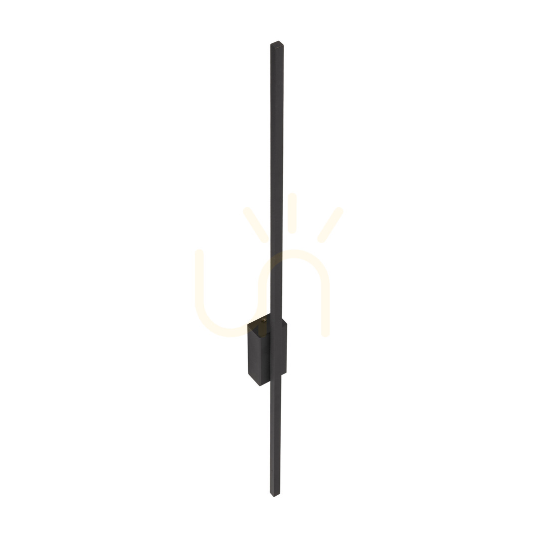 Flash Svart Vägglampa 1 Led L