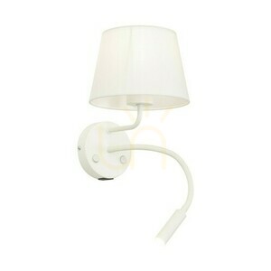 Maja Weiß Wandleuchte 2 E27 + G9 + Usb small 7