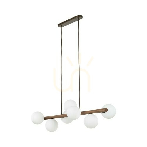 Prüfen Estera Holz Walnuss Pendelleuchte 7