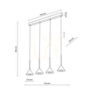 Cono Mini Schwarz Pendelleuchte 4 small 7