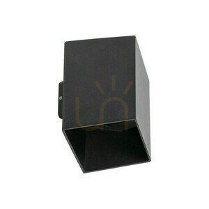 Cube Black Led Wandleuchte ip 54 small 5