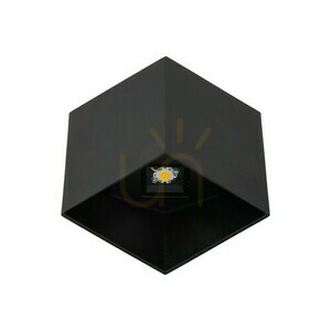 Cube Black Led Wandleuchte ip 54 small 7