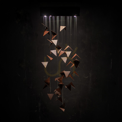 Prüfen 🔥 PORTAL art chandelier rust LGH0831 - Gie El loft Pendelleuchte 🧡