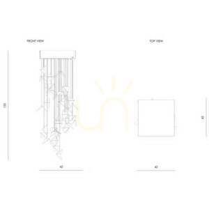 🌟 PORTAL cremefarbener Kunstkronleuchter LGH0830 - Gie El Loft Pendelleuchte 🕊️ small 14