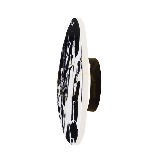 Prüfen Wandleuchte Max Light Marbles W0391 schwarz Naturstein 18 cm 6W LED 3000K