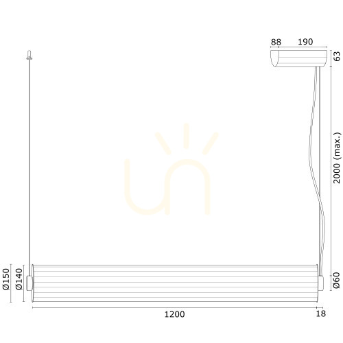 Prüfen Pendelleuchte ARGON Hampton transparent geriffelt Titan gebürstet LED 8625