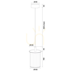 Pendelleuchte ARGON Norfolk transparent Gold E27 IP44 8755 small 5