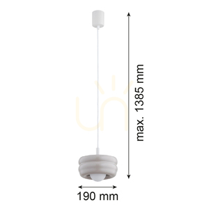 Pendelleuchte ARGON TEVO 8814 Weiß Sand Kaschmir Opal Glas G9 IP20 small 6