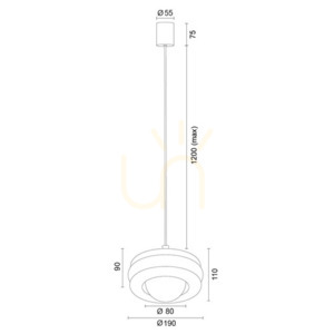 Pendelleuchte ARGON TEVO 8814 Weiß Sand Kaschmir Opal Glas G9 IP20 small 7