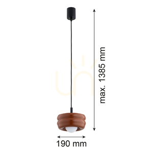 Pendelleuchte ARGON TEVO 8817 weiß terrakotta Glas G9 IP20 small 6