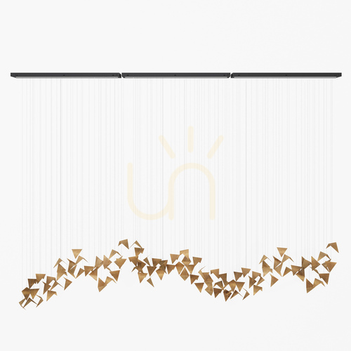 Prüfen 💡 TIDE gold artistic chandelier LGH0972 - Gie El loft Pendelleuchte ✨