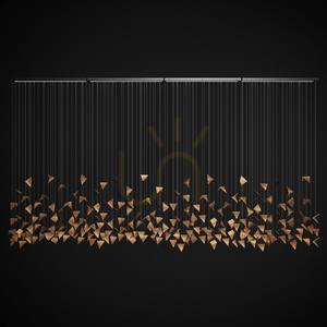 FALL 4 gold artistic chandelier LGH0952 - Gie El loft Pendelleuchte ✨ small 1
