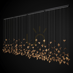 FALL 4 gold artistic chandelier LGH0952 - Gie El loft Pendelleuchte ✨ small 2