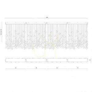 FALL 4 gold artistic chandelier LGH0952 - Gie El loft Pendelleuchte ✨ small 7