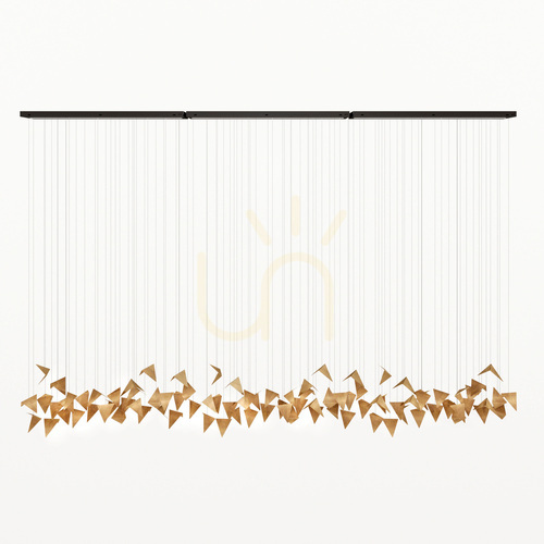Prüfen PLAIN 3 Gold künstlerischen Kronleuchter - LGH0922 - Gie El
