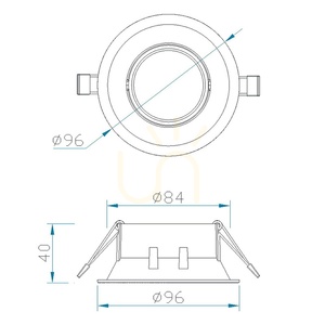 Mantra COMFORT GU10 C0161 runde Einbauleuchte mattsilber small 11