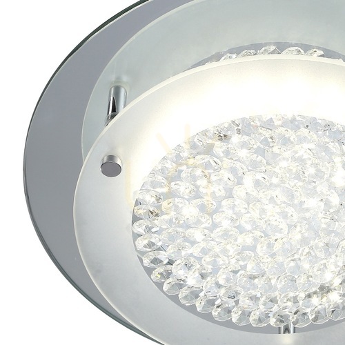 Prüfen Mantra CRYSTAL LED 5090 LED-Deckenleuchte, Chrom, 28 cm, 12 W, 4000 K
