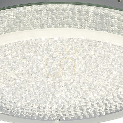 Prüfen Deckenleuchte Mantra CRYSTAL LED 24W 4000K 2400lm 45 cm Spiegel Glas Chrom 5092