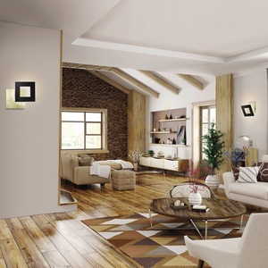 LED-Wandleuchte Mantra Dalia 8145 Schwarz-Gold 40 cm 40 W 3000 K small 6