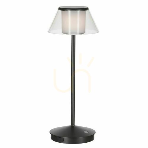 Prüfen Mantra K5 7989 tragbare LED-Akku-Tischleuchte, schwarz