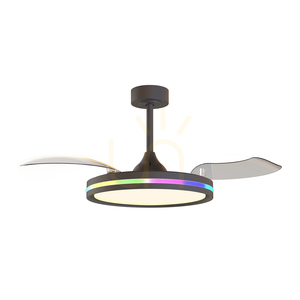 Mantra NORTH 8730 Deckenventilator mit LED-Licht, schwarz, einklappbare Flügel small 2