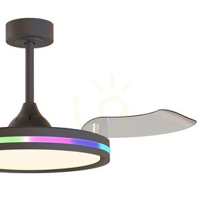 Mantra NORTH 8730 Deckenventilator mit LED-Licht, schwarz, einklappbare Flügel small 6