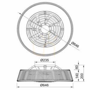 Deckenventilator mit LED-Licht Mantra Polinesia Nautica 8227, braunes Textileno, 64,6 cm small 3
