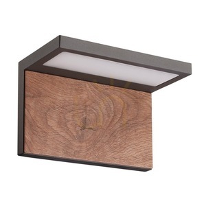 Außenwandleuchte Mantra RUKA 6770 dunkelgrau mit Holzdekor, LED 13 W, 3000 K, IP65 small 0