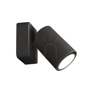 Mantra SAL 6714 Wandleuchte, mattschwarz, 1×GU10, mit Schalter small 0
