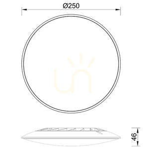LED-Deckenleuchte Mantra SLIM 25 cm weiß 16W 5000K 7970 small 5