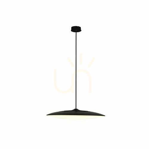 Prüfen Schwarze LED-Pendelleuchte Mantra Slim 8103, 50 W, 46 cm