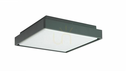 Prüfen Außen-Deckenleuchte SU-MA BENI BN-KW285XL LED IP65 dunkel asche 28,5 cm