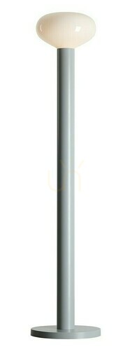 Prüfen Stehlampe Aldex Flo Grau Opalglas Metall Glas 138 cm 7000A22_M