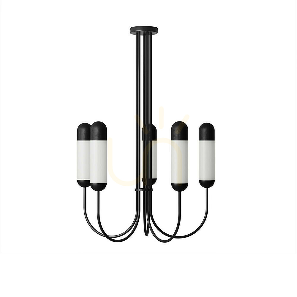 FUNSUI B black chandelier in size S UMMO