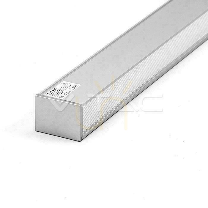 Aussicht V-TAC LED Linear SAMSUNG CHIP 40W Aufputz/abgehängt für Anschluss Silber 0-10V 120cm VT-7-43 4000K 3590lm V-TAC LED Linear SAMSUNG CHIP 40W Aufputz/abgehängt für Anschluss Silber 0-10V 120cm VT-7-43 4000K 3590lm