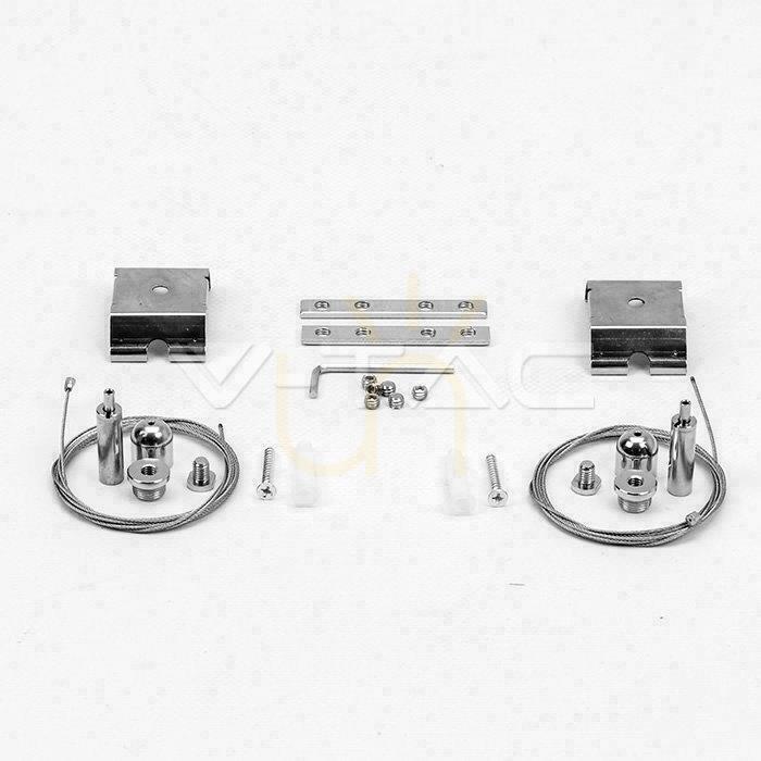 Zeige V-TAC LED Linear SAMSUNG CHIP 40W Aufputz/abgehängt für Anschluss Silber 0-10V 120cm VT-7-43 4000K 3590lm V-TAC LED Linear SAMSUNG CHIP 40W Aufputz/abgehängt für Anschluss Silber 0-10V 120cm VT-7-43 4000K 3590lm