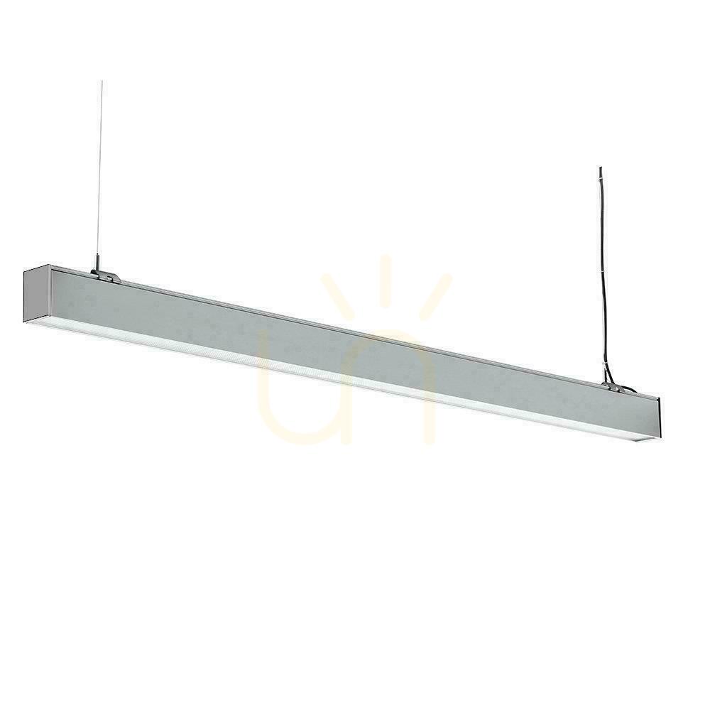 Prüfen V-TAC LED Linear SAMSUNG CHIP 40W Aufputz/abgehängt für Anschluss Silber 0-10V 120cm VT-7-43 4000K 3590lm V-TAC LED Linear SAMSUNG CHIP 40W Aufputz/abgehängt für Anschluss Silber 0-10V 120cm VT-7-43 4000K 3590lm