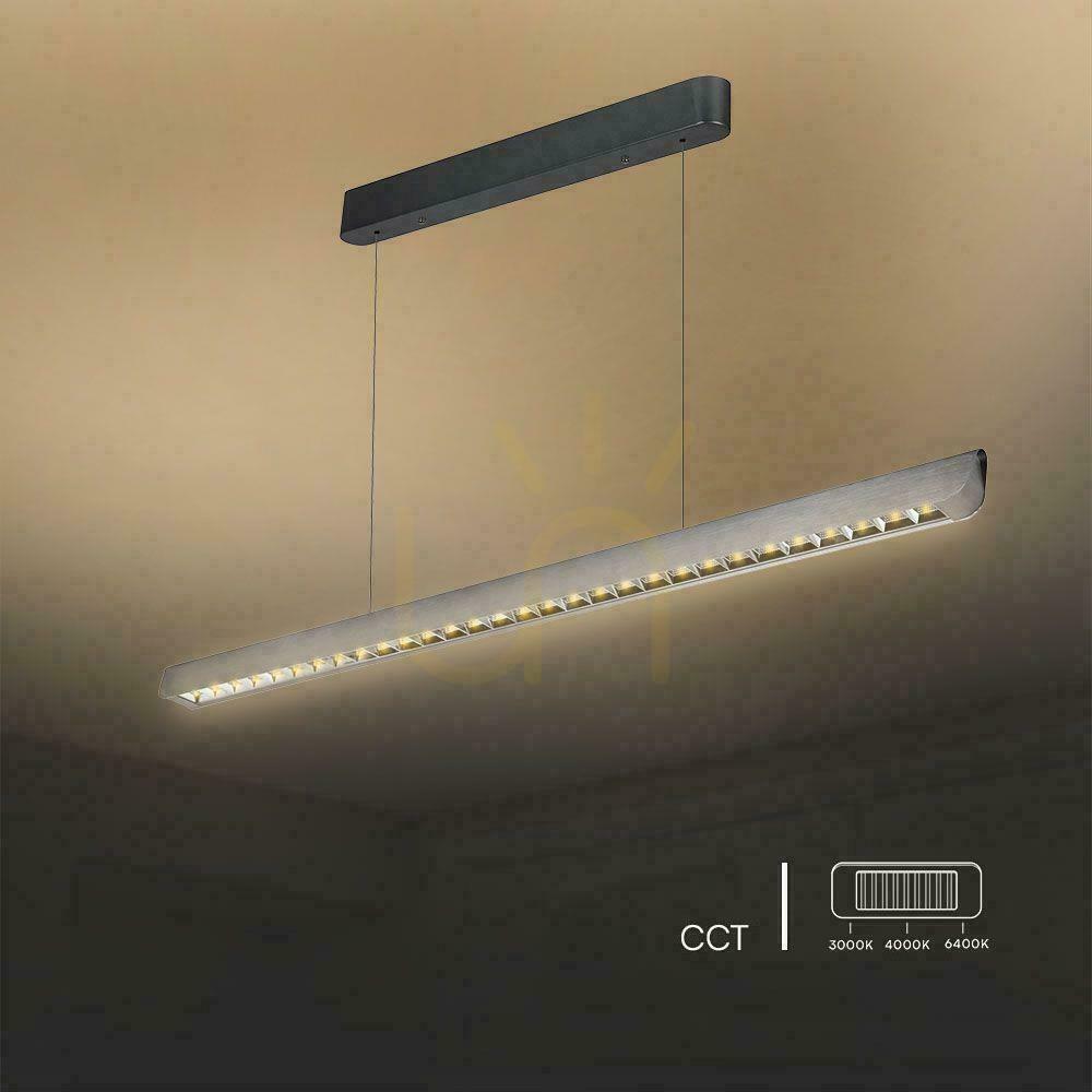 Prüfen V-TAC LED Linear SAMSUNG CHIP LIFUD Driver Leuchte 36W 60st CCT Pendelleuchte 120cm MAT Grau VT-7-36 2880lm V-TAC LED Linear SAMSUNG CHIP LIFUD Driver Leuchte 36W 60st CCT Pendelleuchte 120cm MAT Grau VT-7-36 2880lm
