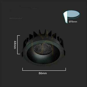 Einbau-LED-Downlight V-TAC VT-17012, schwarz, 12 W, CCT 3000/4000/6400 K, 1180 lm small 4